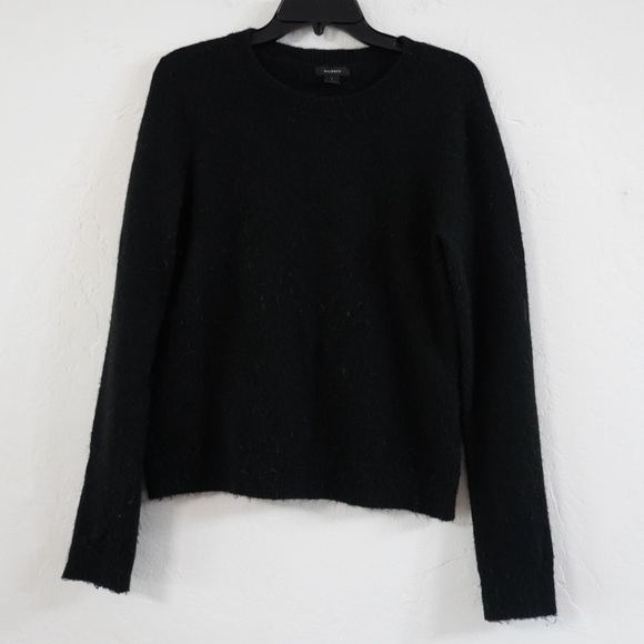 Halogen Black Fuzzy Crewneck Sweater – Women’s Small - Picture 1 of 11